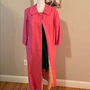 VINTAGE Vibrant Pink Long Coat